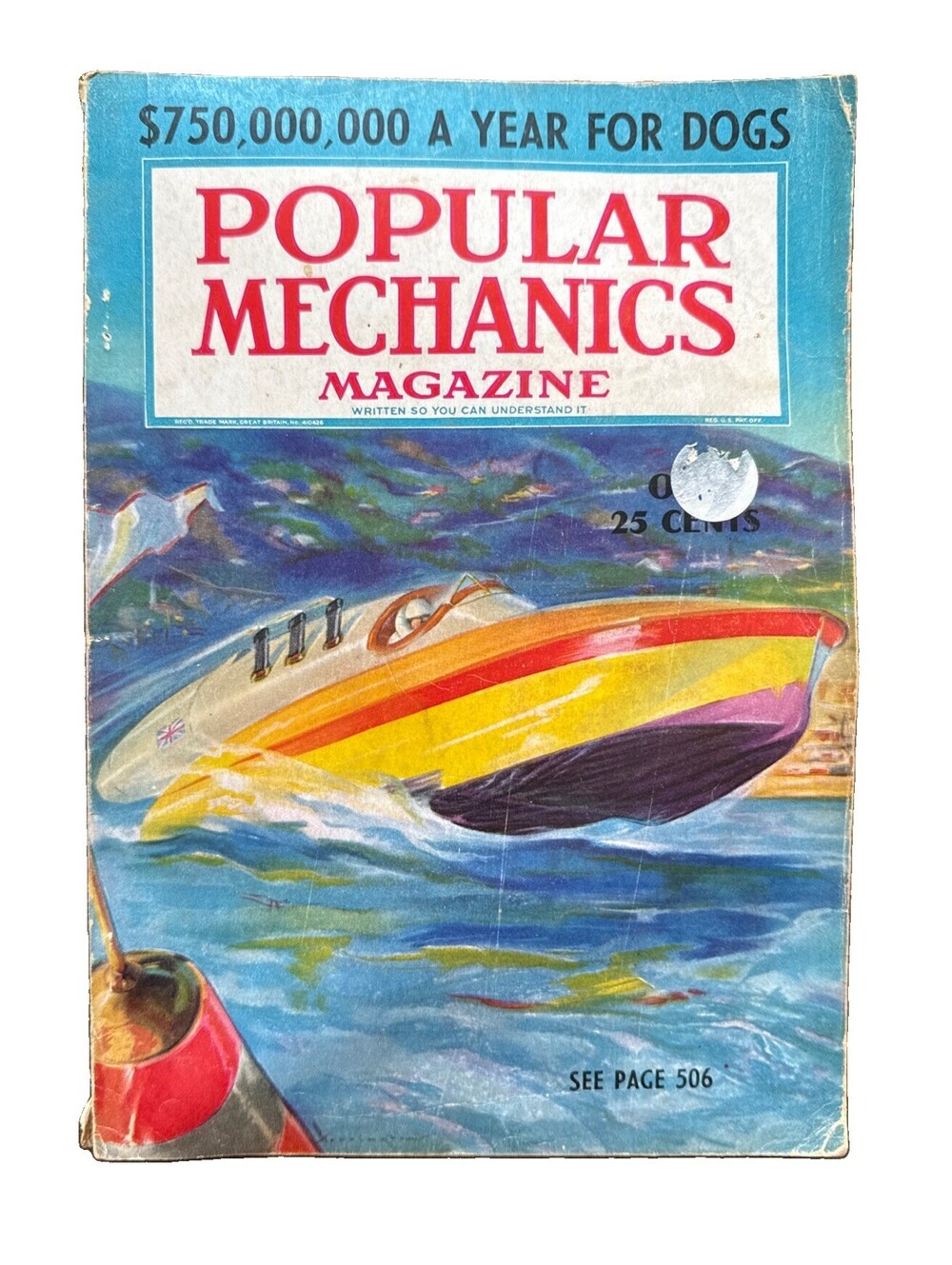 Popular Mechanics October 1937 $750,000,000 A Year For Dogs